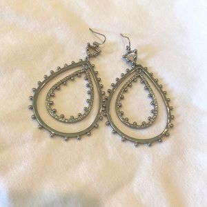 Kendra Scott Silver Dangle Earrings